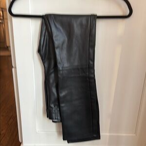 Black Faux Leather Pants